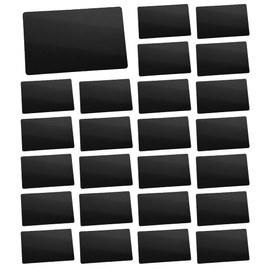 Felimoa Business Name Card Aluminum Alloy Laser Engraving Board Business Card Set of 100 (Matte Black)