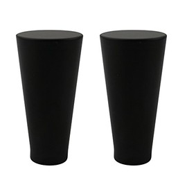 Urbanest Set of 2 Zario Lamp Finial, 2-inch Tall, Black