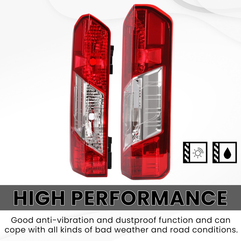 HECASA Pair Tail Light Compatible with 2015-2024 Ford Transit 150
