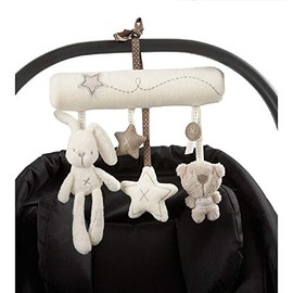 Hztyyier Cochecito Colgante Juguete Bebé Anillo Sonajero Arrugador Chirrido Juguete Animales Colgando Campana de Viento para bebés Juguetes de Felpa Cuna Cama Asiento Bar
