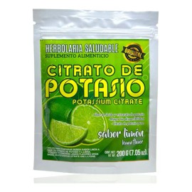 Citrato De Potasio Limón 200 G Herbolaria Saludable.                                                                                                  