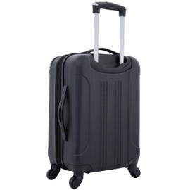 Travelers Club Chicago Hardside Expandable Spinner Luggage, Black, 20" Carry-On