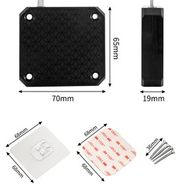 EAZHOP-4 Piece No Punch 1000g Automatic Door Closer, Storm Door Closer, Sliding Screen Automatic Door Closer with Steel Pull Cord for Residential Commercial Automatic Door Closers