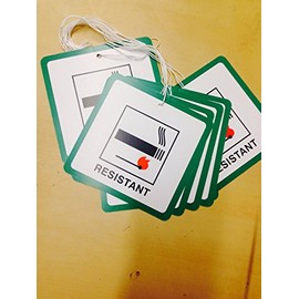 DL7 Fire Safety Hanging Green Labels - Pack of 10