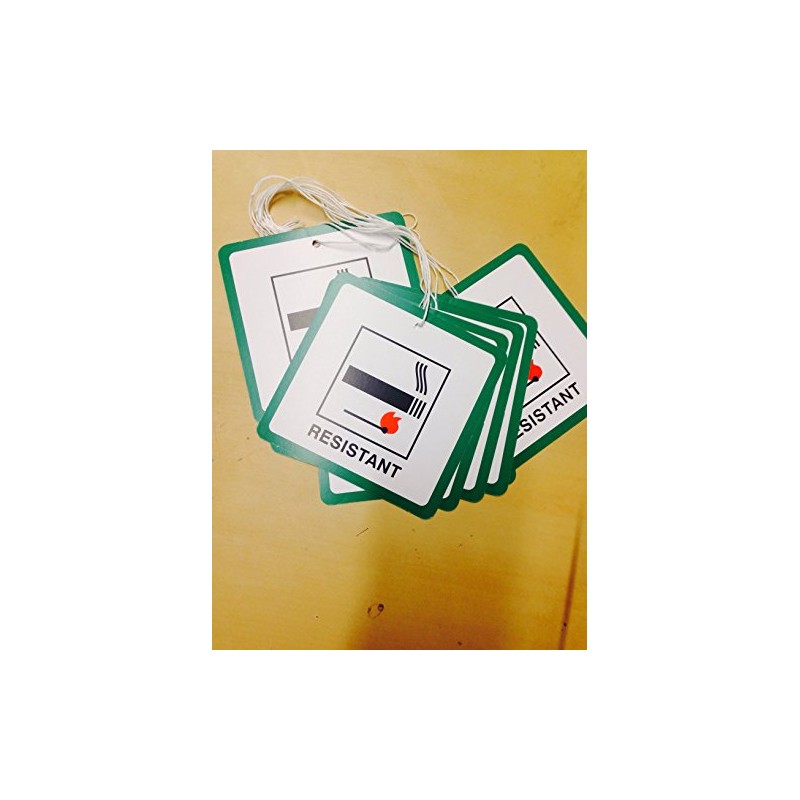 DL7 Fire Safety Hanging Green Labels - Pack of 10