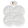 Corelle Livingware Divided Dinner Plate, 10-1/4-Inch, Winter Frost White -