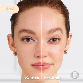 L'Oréal Paris Concealer for a Natural Radiant, Moisturising and Plumping, Face Makeup with Hyaluronic Acid and Caffeine, True Match Radiant Serum Concealer 1.5N, 11 ml