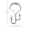 Utopia Alley Shower Hooks - Double Shower Curtain Rings for