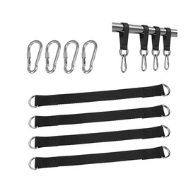 4Pcs Tree Swing Straps Hanging Kit，13inch Tree Swing Strap Hanging Rope with Safer Lock