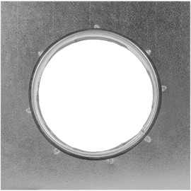 ECOPRO VENT 4" Inch Duct Connector Flange - Galvanized Steel with Rubber Gasket - HVAC Connector, Round Straight or Flex Pipe Flange for Efficient Airflow in Residential and Commercial Systems