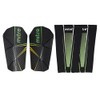 Mitre Unisex Delta Slip Pro Shin Pads, Black/Green/Yellow, M UK
