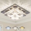 Dimmable Crystal Led Ceiling Light 2 Layers CE Certificate Modern