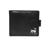 Jack Russell Black Leather Wallet