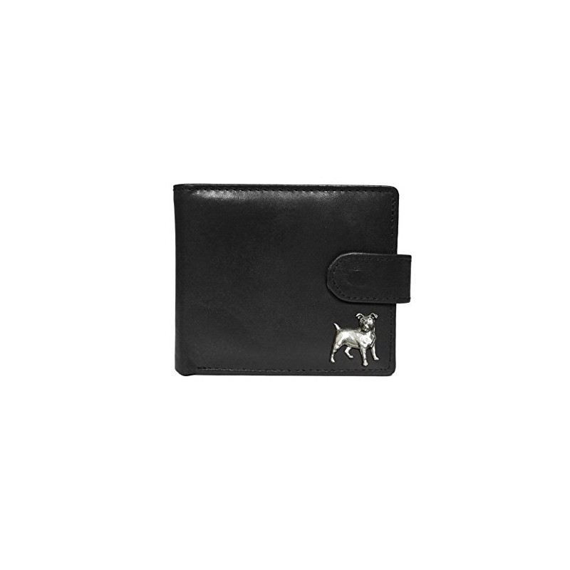 Jack Russell Black Leather Wallet