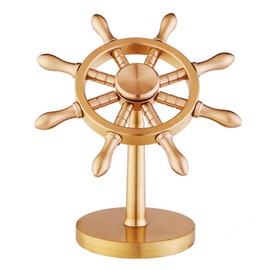 XQIGI Spinner Brass Boat Helmsman Puts, Creative Metal Fidget Spinner Crafts, Copper Extractor Artifact Detachable Gift for Adult Kids