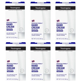 Neutrogena Norwegian Formula Moisturizing Hand Cream & Lotion for Dry Hands, Fragrance Free Glycerin Concentrated Relief, Over 200 Uses, 6 Pack, 2 oz Each (Total 12 Fl Oz)