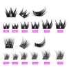 RoseFlower DIY Lash Extension Kit, 126pcs 10-14mm C Curl Fluffy