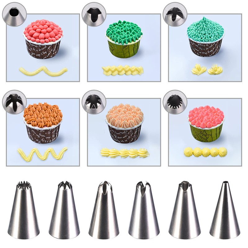 HAKACC Piping bag disposable piping bag set icing bags piping