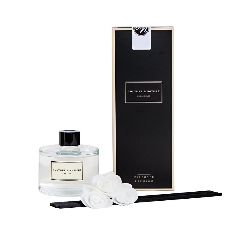 CULTURE & NATURE Reed Diffuser Set 6.7oz (200ml) Vanilla Scented