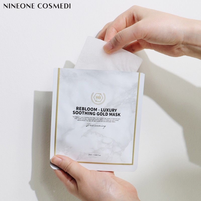 Nine One Cosmedi Rebloom Luxury Soothing Gold Mask Pack 1box