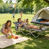Ouwxim Camping cots for Adults,Cots for Sleeping,Cushion and Pillow, Camping