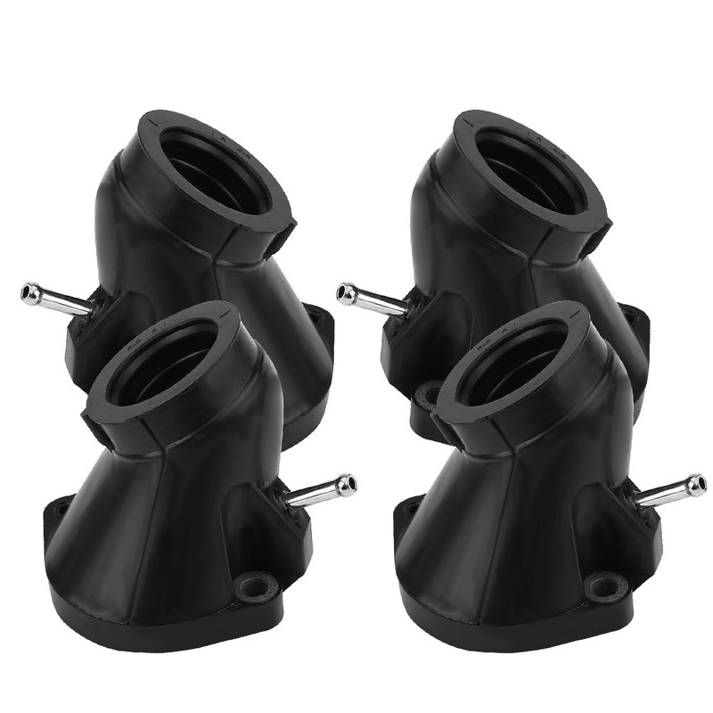 4Pcs Motorcycle Carb Carburetor Intake Manifold Boot Joint for YAMAHA
