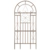 Deer Park Ironworks Kaleidoscope Trellis, Large, Natural Patina