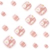 Flower Press on Toenails Short Square Fake Toe Nails French