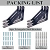 Shelf Brackets Triangle Bracket Wall Hanging Space Saving Triangle Corner