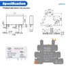 (2pcs) 5V Relays,din Rail,5V Coil dc/ac,Silm,PLC Signal Relay,HF41F/12-ZS 5 Pin