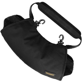 OCOOPA Hand Warmer, Hand Warming Pouch, Hand Muff, Water Resistant Windproof, Durable Oxford Material, Perfect for Outdoors,Hunting, Mens Gifts - Color: Black