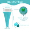 Qivine Pool Thermometer Wirelesss, 6 in 1 PH/ORP/EC/TDS/Temperature/Chlorine Meter WiFi
