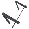 Retractable Clothes Rack Black Foldable Design Aluminium Wall Mounted Clothes