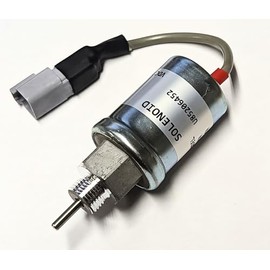 Fuel Shut-Off Solenoid, Replace, Caterpillar 419-7640, Perkins 185206450, A0363175DC, U85206520, 324-4598 217-5204, 12 Volt