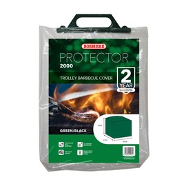 Bosmere Protector 2000 | Trolley Barbecue BBQ Cover | L 97cm W 51cm H 79cm | Waterproof, Wipe Clean, Heavy Duty | 2 Year Guarantee | P510