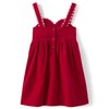 Gymboree,and Toddler Embroidered Sleeveless Skirtall Jumpers,Ruby Valentine,8