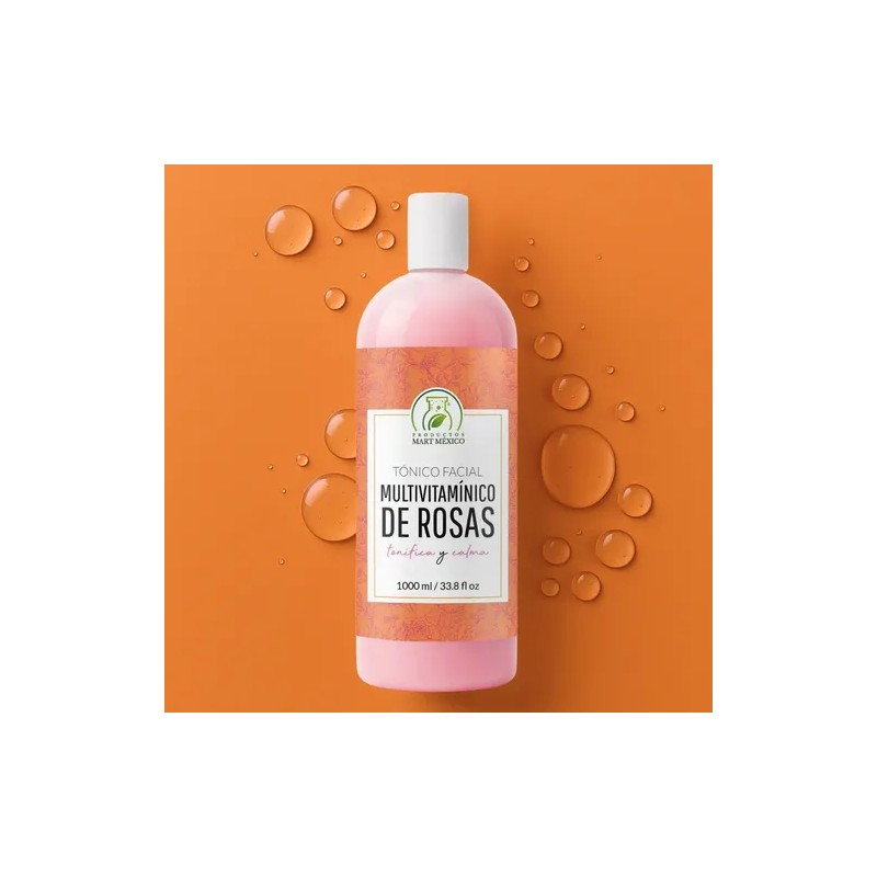 Tónico Multivitamínico de Rosas 1L Productos Mart Mexico Hidratante Rostro