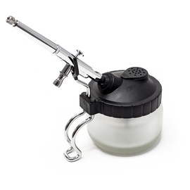Airbrush Cleaning Pot Station Holder Paint Airbrush Hanger & Filter