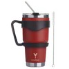 YUVONIX Stainless Steel Tumbler with Straw – Insulated Cup with