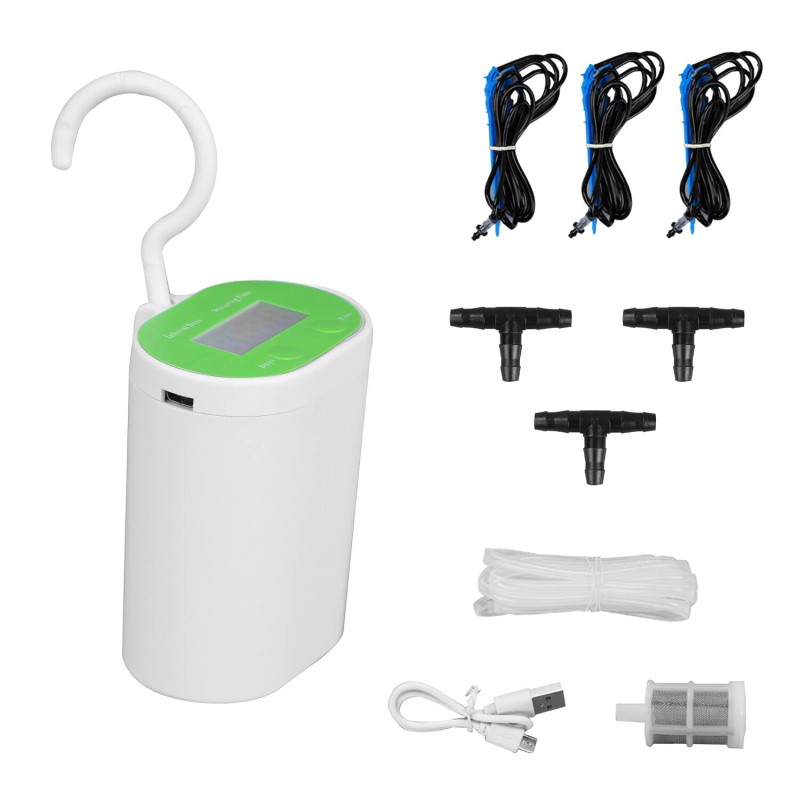iMounTEK Rechargeable Automatic Watering Irrigation System With Timer Pump For