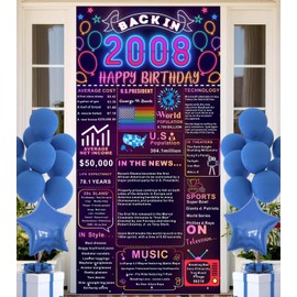 Back In 1934 90th Birthday Decorations Happy 90th Birthday Banner Backdrop Vintage Birthday 90 Years Ago Theme Decor 90th Gifts for Man and Woman 90th Birthday Party Supplies Neon