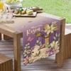 Croar He is Risen Easter Purple Christian Table Runner, Religious