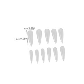 Healeved Elegant Japanese Design 500pcs Almond Nail Tips Full Cover Press on Extensions