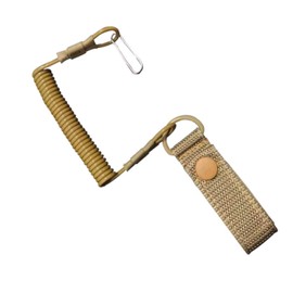 OEIOTEI Tactical Lanyard Spiral Key Ring Elastic Key Ring Elastic Lanyard Made of Paracord RSG Fishing Lanyards Key Band Camping Nylon Anti-Lost Lanyard Paracord Carabiner, 1
