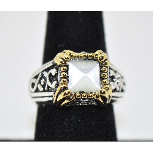 Unbranded White cat eye stone High quality Two tone fashion