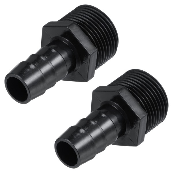 MECCANIXITY Plastic Pipe Fitting 1/2" Barb OD 3/4NPT Male Thread