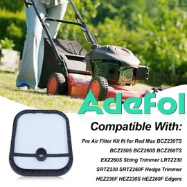2 Pcs 528074701 Air Filter & 2 Pcs 577633001 Pre Air Filter Kit for RedMax BCZ230TS BCZ250S BCZ260S BCZ260TS EXZ260S String Trimmer LRTZ230 SRTZ230 SRTZ260F HEZ230F HEZ260F Hedge
