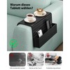 Funkup Sofa Tray Armrest with Drink Holder & Compartments, Foldable