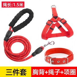 International Pet Leash: Adjustable for Small to Large Dogs & Cats 15m Rope, Two-Piece, Size L, Blue 10ea