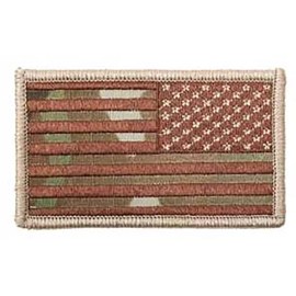 U.S. Flag Patch OCP Reverse Camoflage w/ Hook Fastener (sold as each)